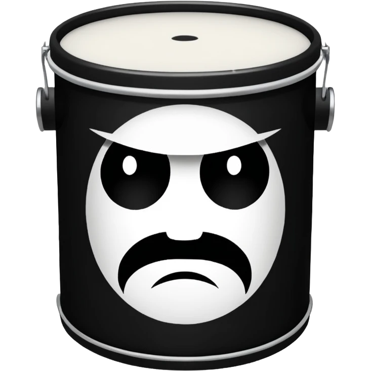 irate stencil on drum emoji
