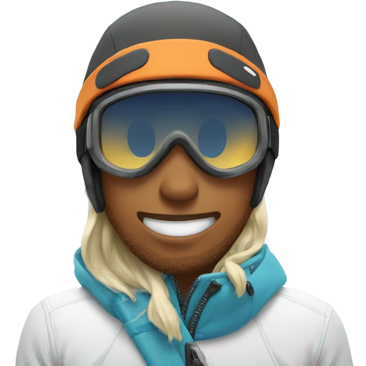 Snowboarding with friends  emoji