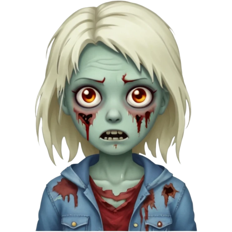 Zombie girl emoji