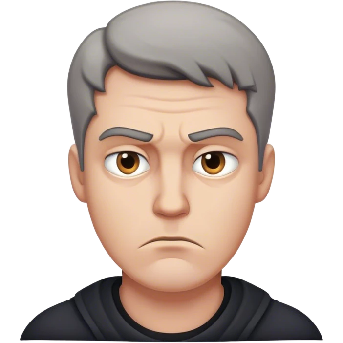 Musk photorealistic brooding emoji