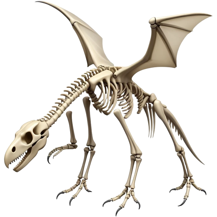 Pterodactyl skeleton emoji