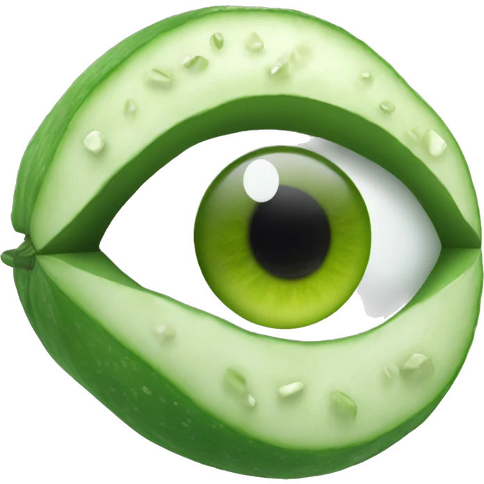 Eye cover with cucumber  emoji