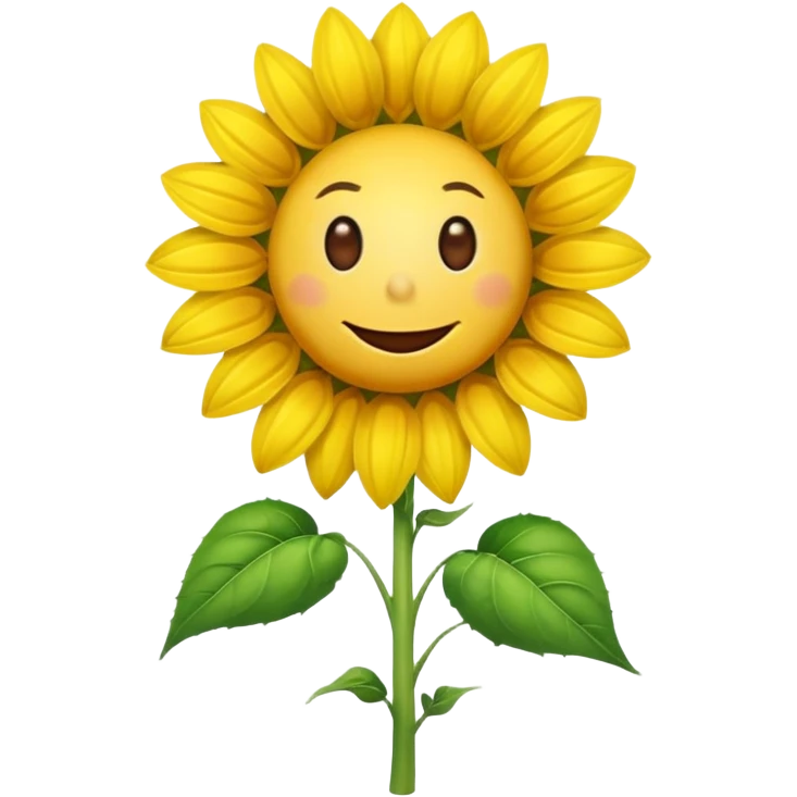 An exact  picture of the sunflower from Plants vs. Zombies emoji