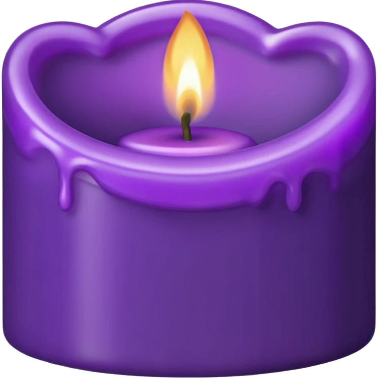 burning the midniight oil- make it purple candle  emoji