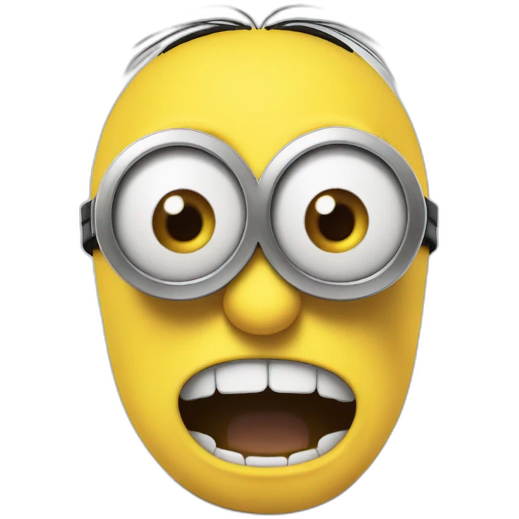 Minion going crazy emoji