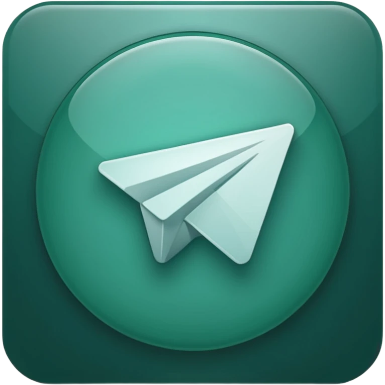 
dark green telegram icon emoji