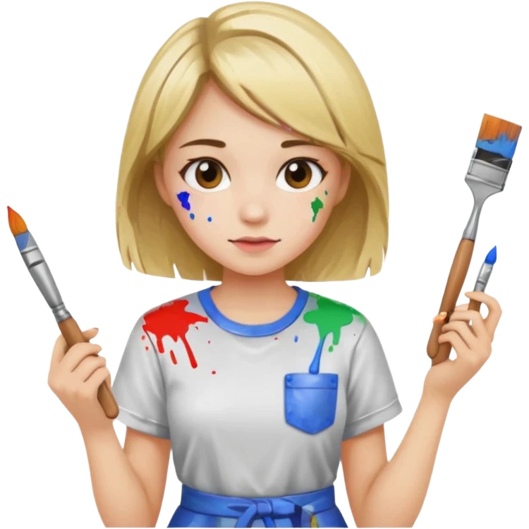 girl painter emoji