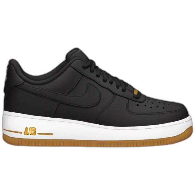 Sneaker-airforce1-black emoji