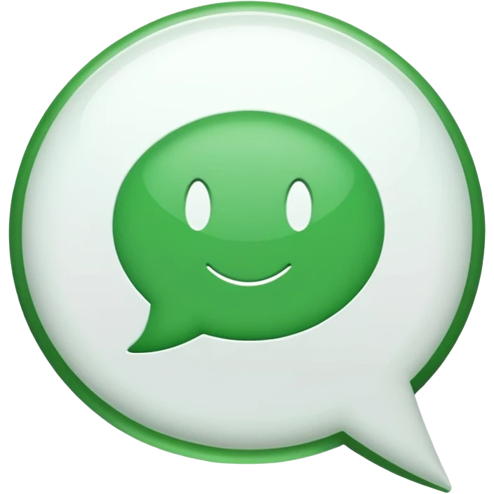 white speech bubble emoji containing green check mark emoji emoji
