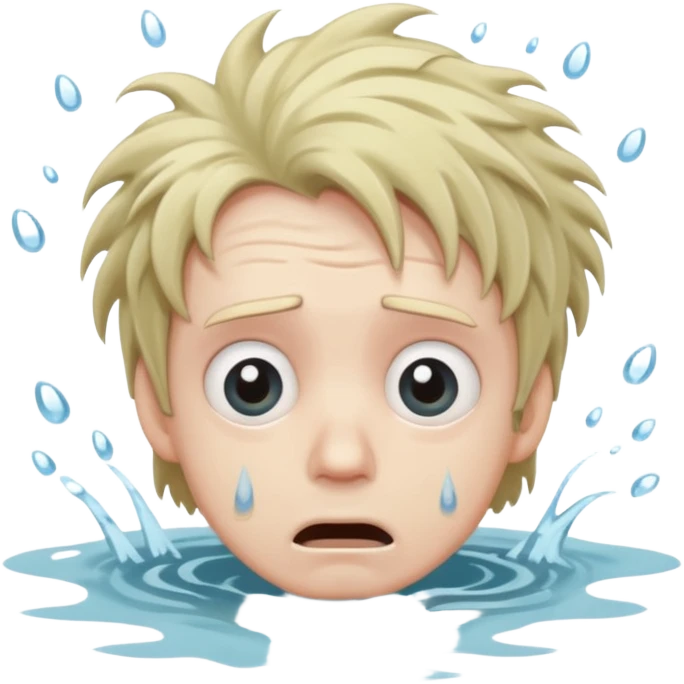 Man drowning emoji
