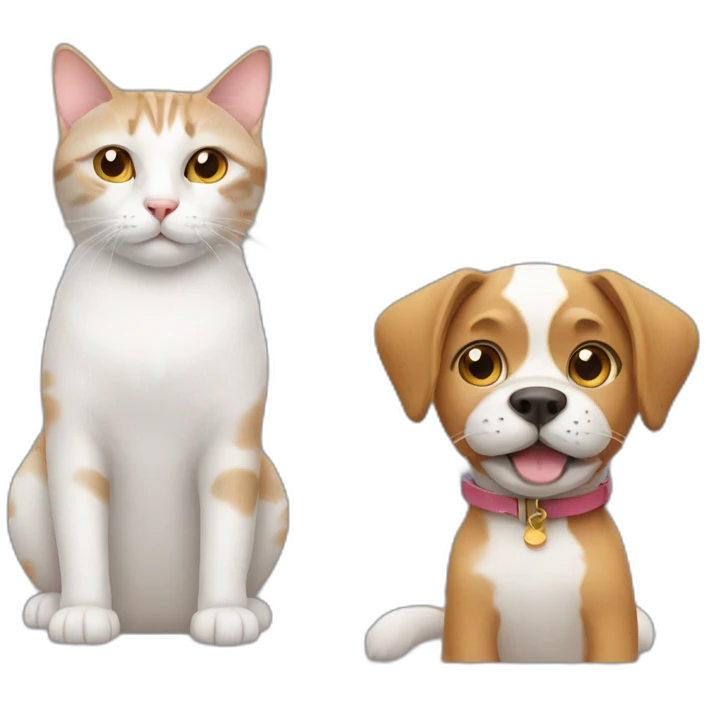 cat with dog emoji