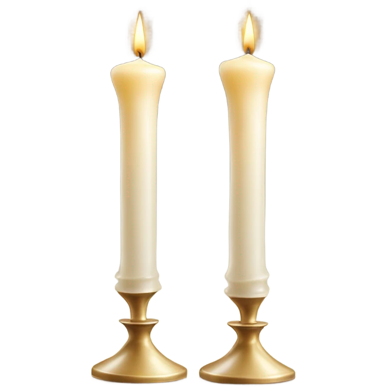 Shabbat candles emoji