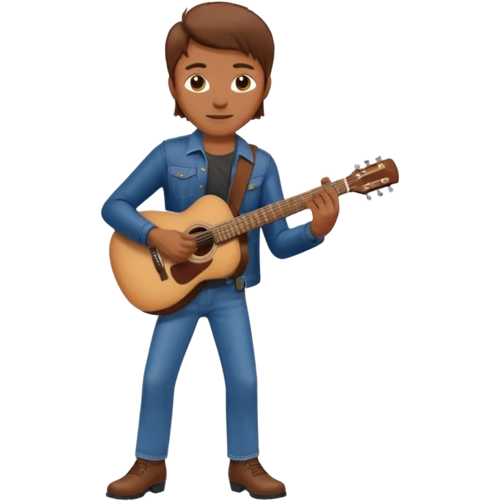 guitar rock player  emoji