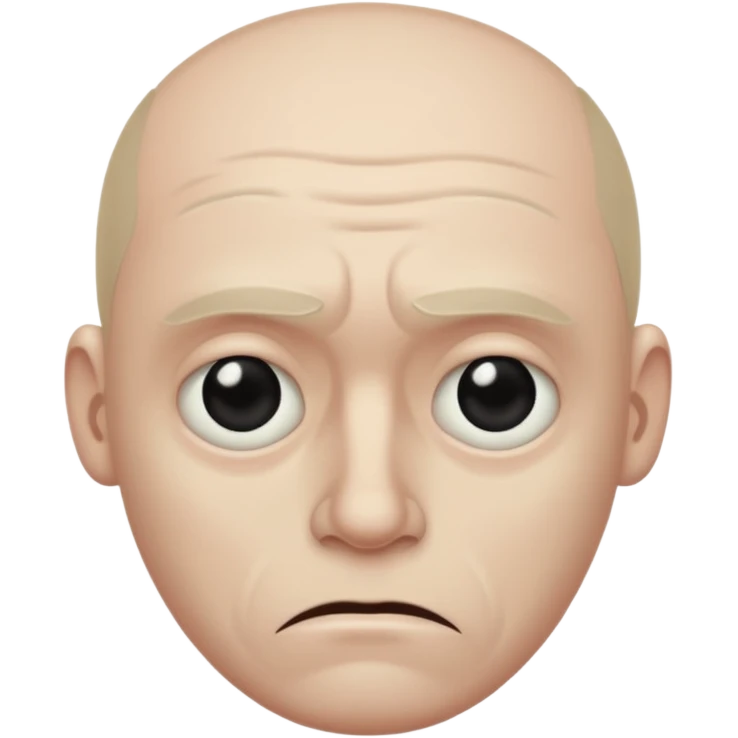 a gloomy, sad, ugly man emoji