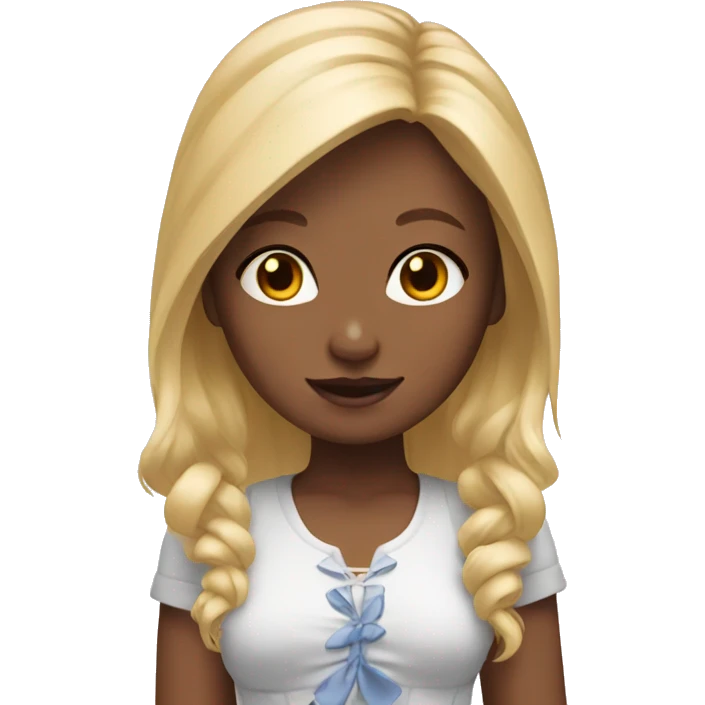 bunny girl with blonde hair emoji