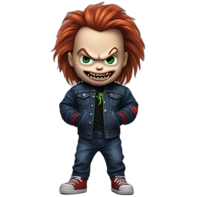 Chucky as venom emoji