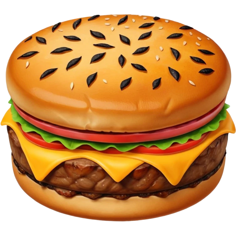 A beef patty emoji