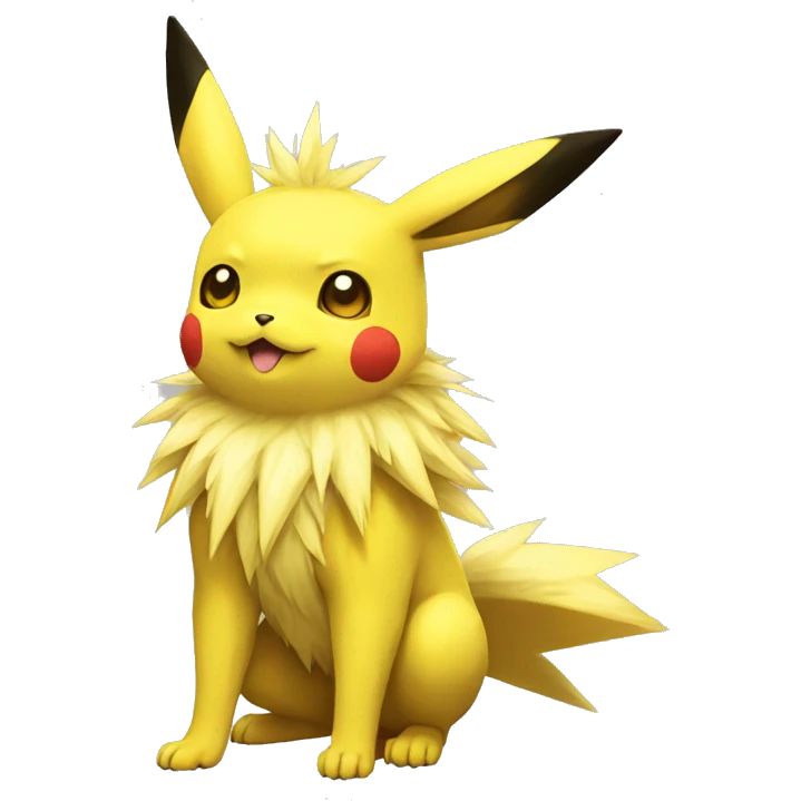 Pikachu-Jolteon full body emoji