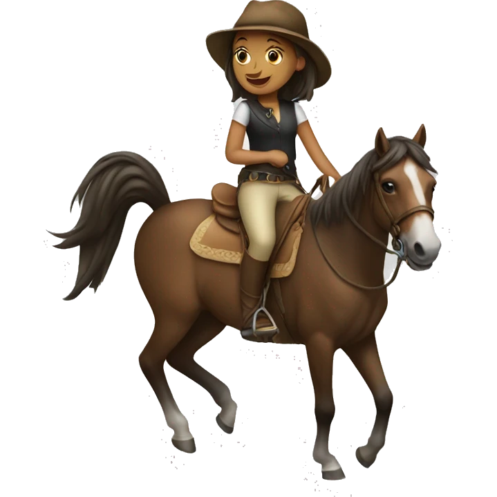 Girl on horse emoji