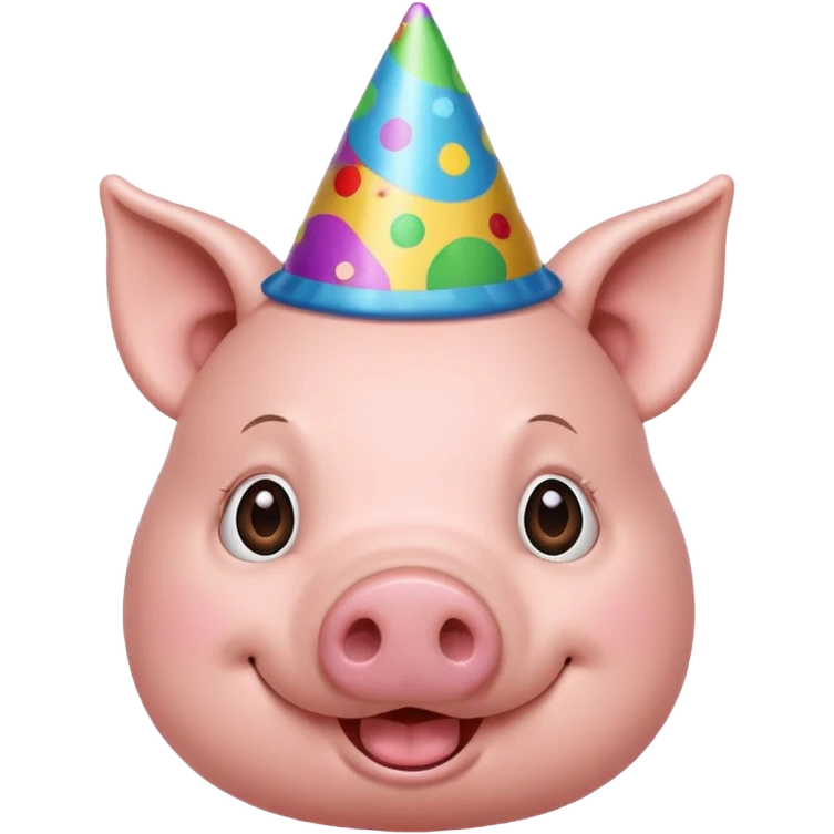 pig birthday emoji