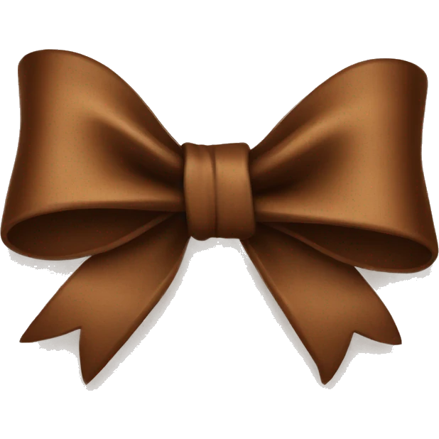 Brown bow emoji