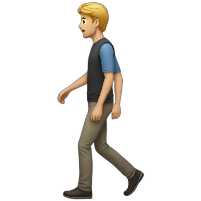man walk emoji