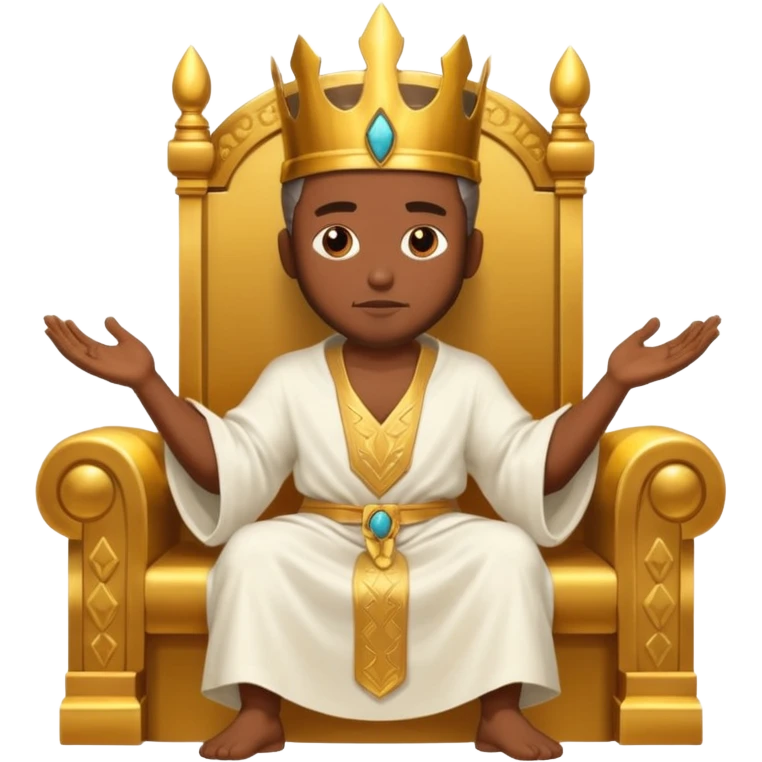 African American God on throne emoji