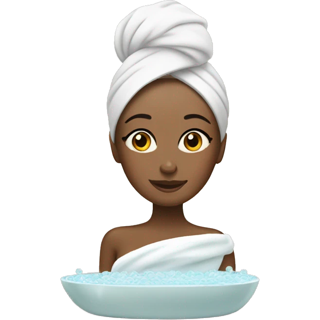 lady having a spa day emoji