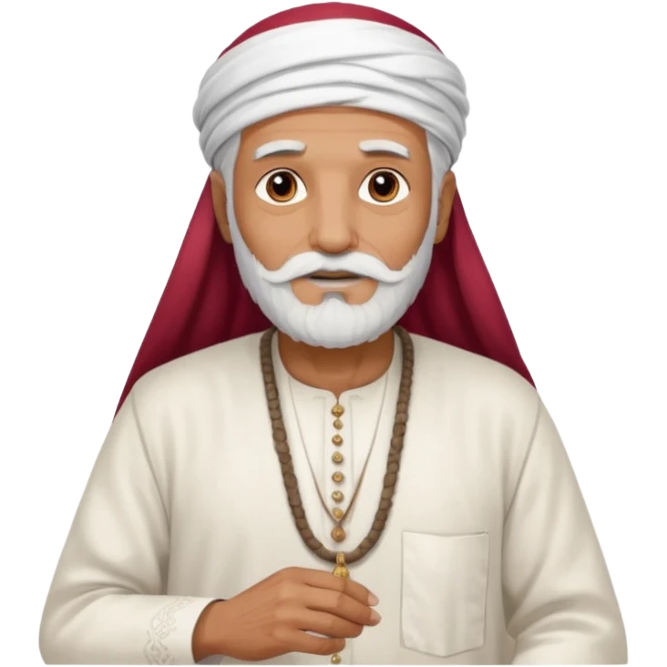 old emirates guys wearin gUAE cloths with white beared .. he works in the sea emoji