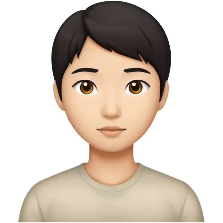 Asian,dark hair emoji