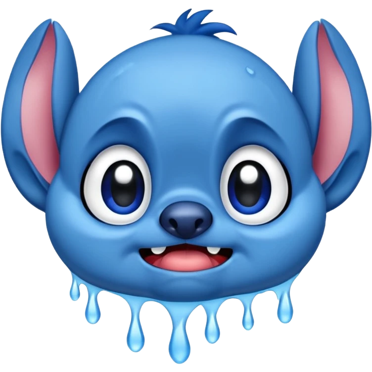 Stitch from Lilo and Stitch, crying emoji