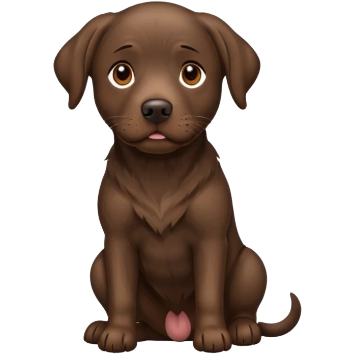 brindle chocolate lab  emoji