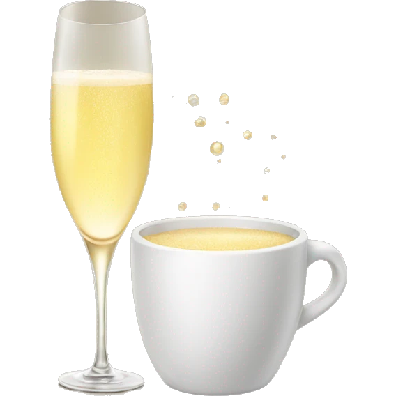 CUP OF CHAMPAGNE emoji