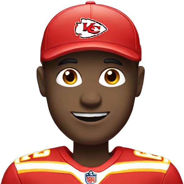 Ref wearing chiefs colors emoji