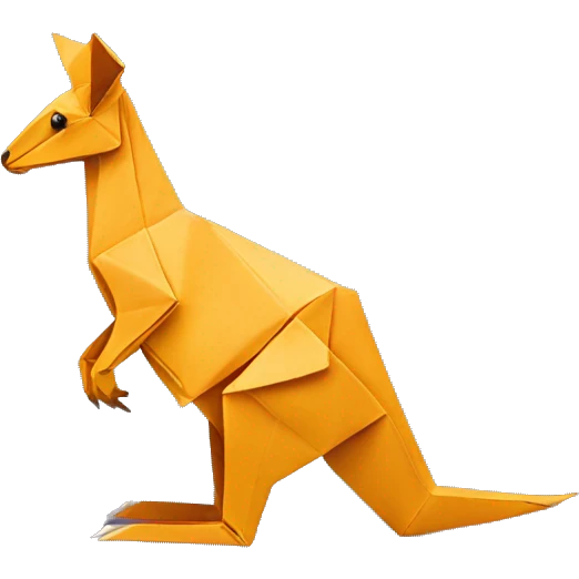 origami kangaroo emoji