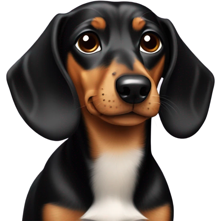 Black and tan Dachshund  emoji