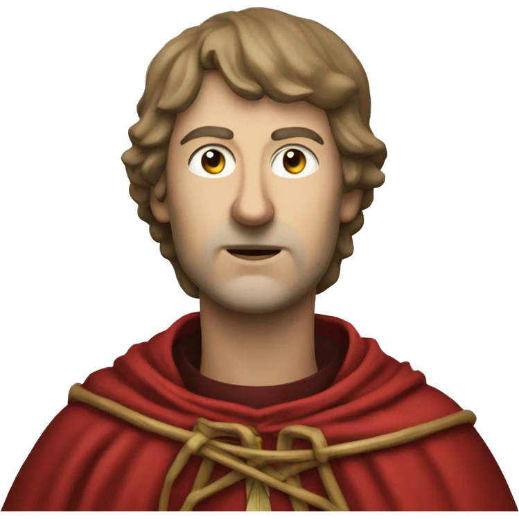 Petrarch in a red cloak emoji