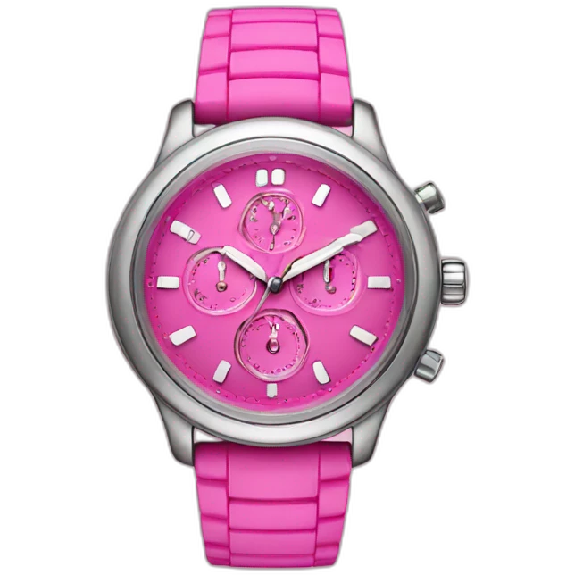 relogio pink emoji