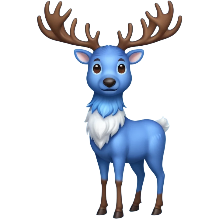 blue raindeer emoji