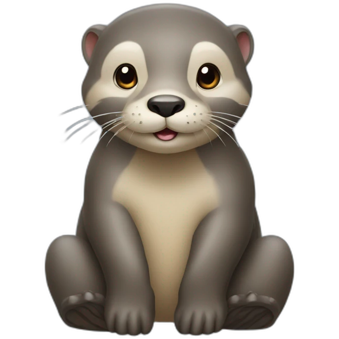 Loutre sur éléphant emoji
