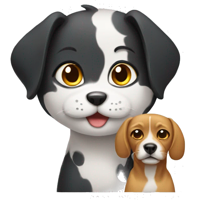 cat with a dog emoji
