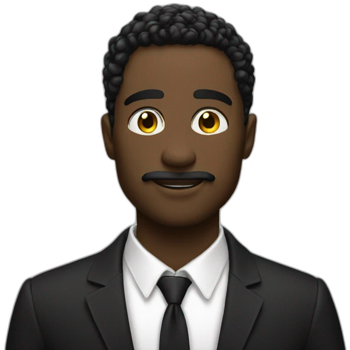 Homme blanc qui tape un homme noir emoji