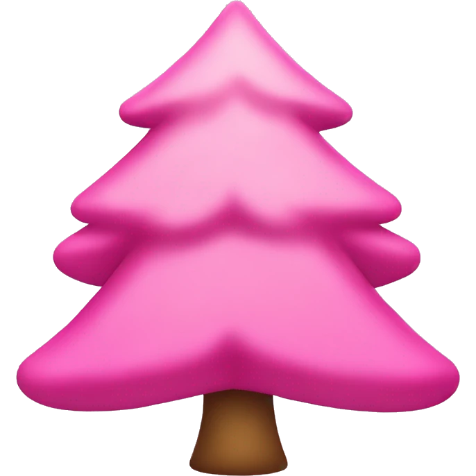 Pink chritmas tree emoji