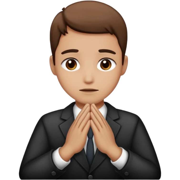 sorry emoji, hands together in apology emoji
