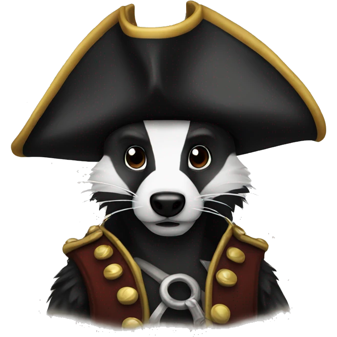 pirate badger emoji