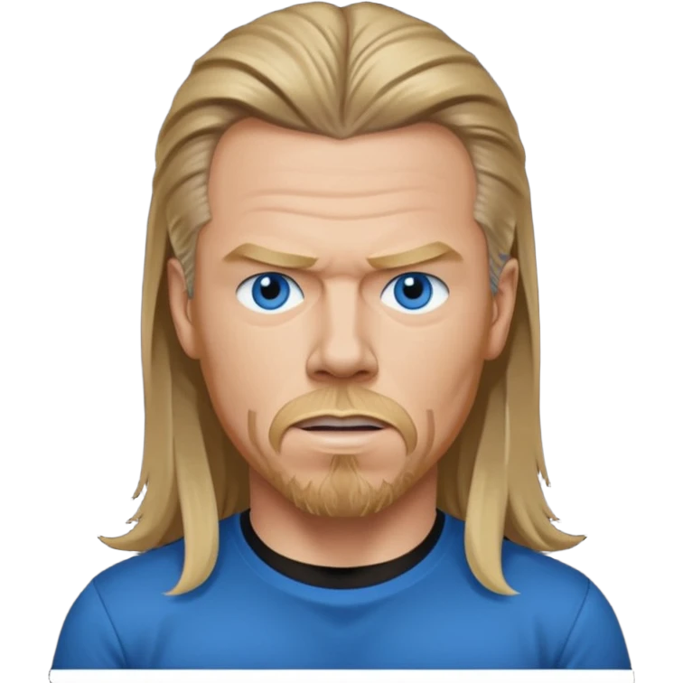 James Hetfield with blue eyes emoji