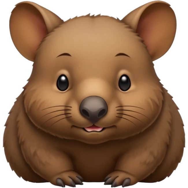 Hairy-nosed wombat emoji