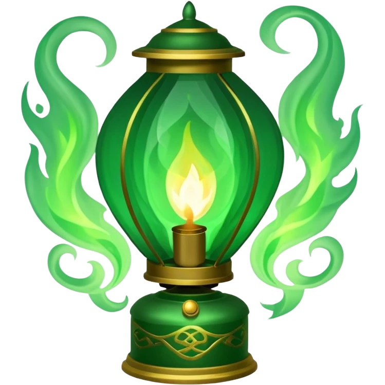 soul green fire lanttern emoji