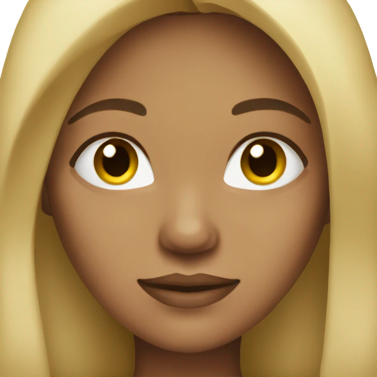 woman light skin long dark hair emoji