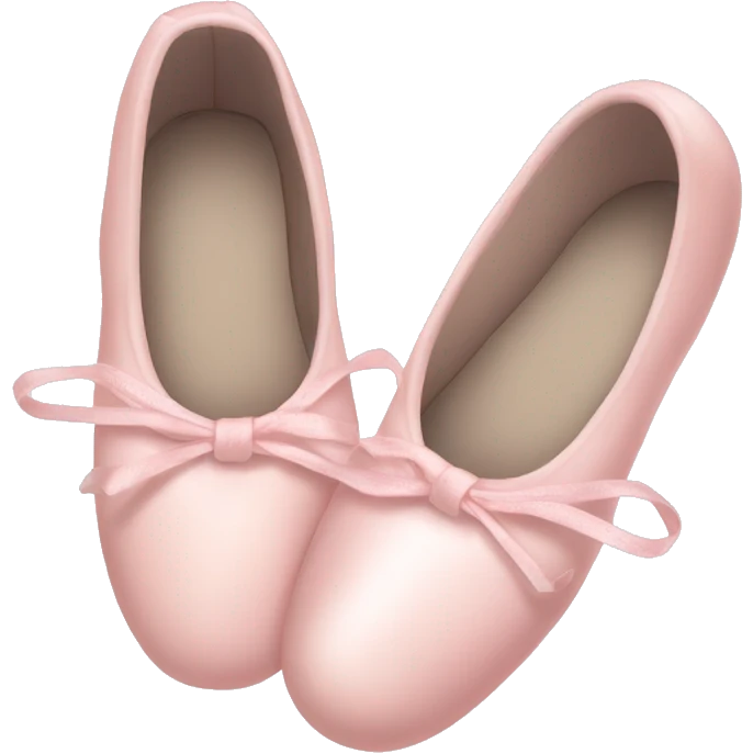 Pale pink ballet shoes emoji